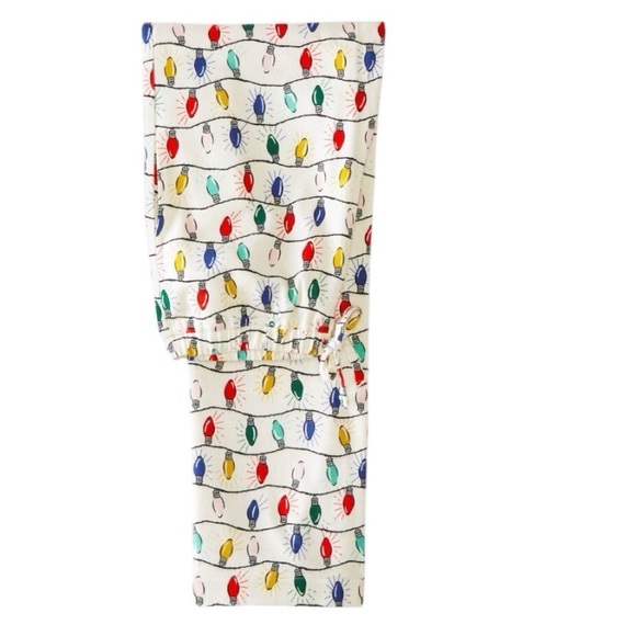 Hanna Andersson Bright Bulbs Unisex Pajama Set, top S, bottom M, details below - Picture 5 of 12